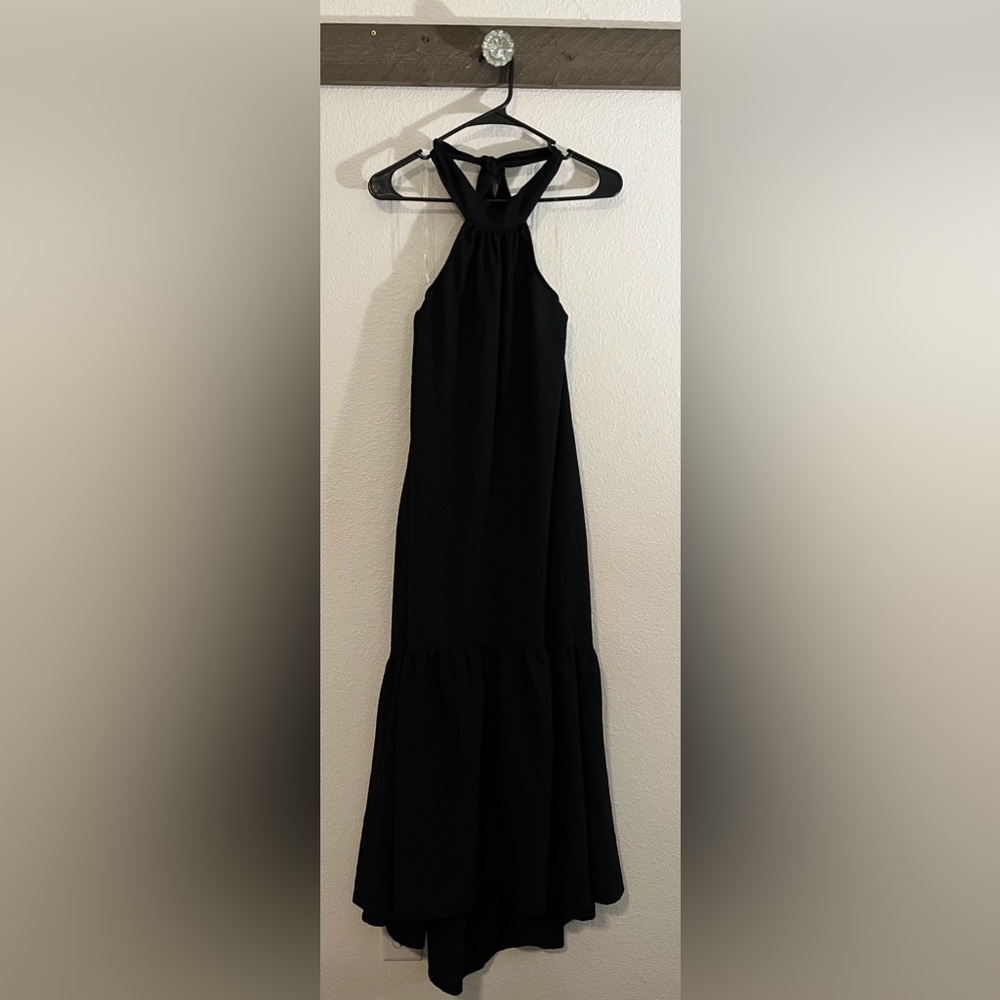 A New Day Tie Halter Tiered Maxi Size XS NWT